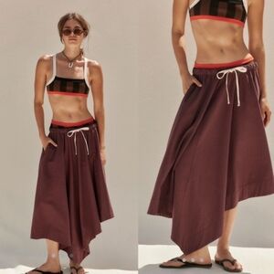 Free People A-Line Skirt in Rich Purple